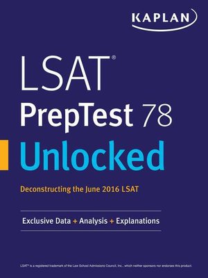 cover image of LSAT PrepTest 78 Unlocked